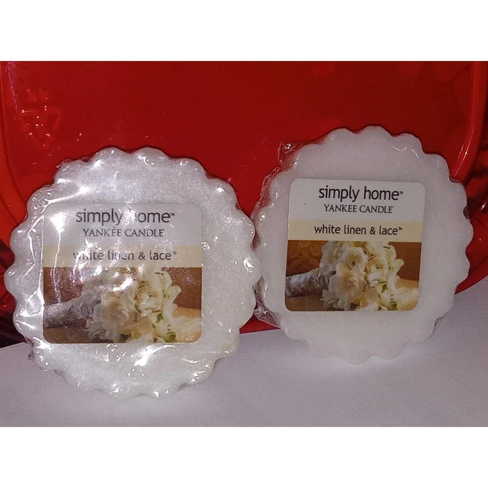 Simply Home Yankee Candle White Linen & Lace Tarts & Votives Wax Melt Retired